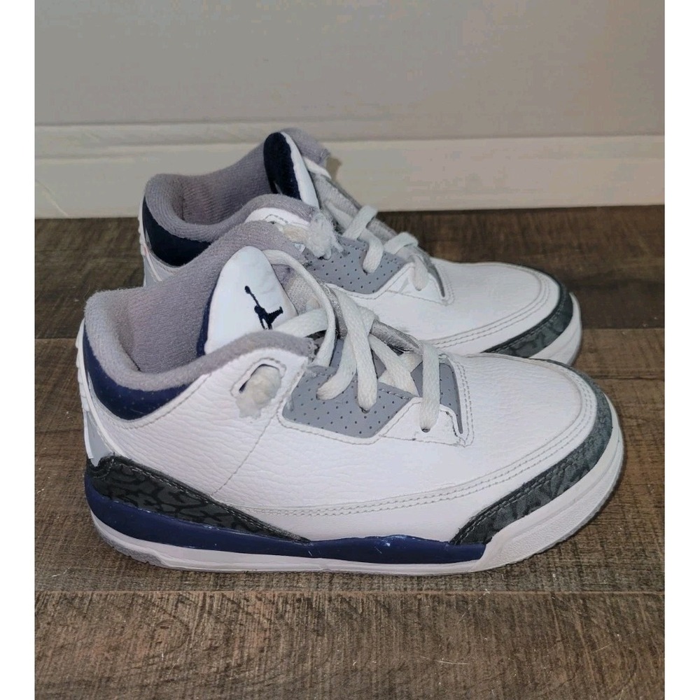 Air Jordan 3 Retro PS Midnight Navy Youth Size 10C Shoes Sneakers DM0968-140